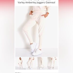NWOT Varley Amberley Oatmeal Joggers. Size XS.